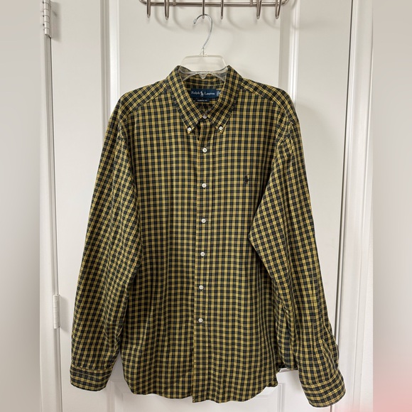 Ralph Lauren Classic Fit Plaid Button-Down Shirt – XXL - Picture 2 of 5